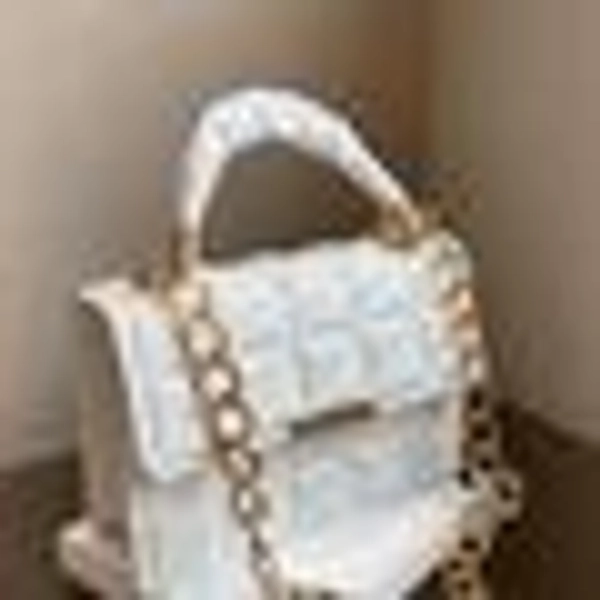 BagForLove - Chain Square Bag - Quilted Detail Flap - Yellow / one-size