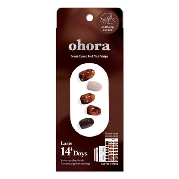 Ohora Gel Nail Art Design Line - Coffee Toffee - 30ct