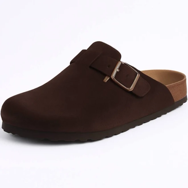 Qomfort Genuine Suede Clogs