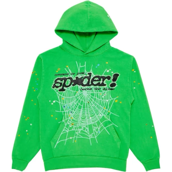 Sp5der Punk V2 Rhinestone Hoodie