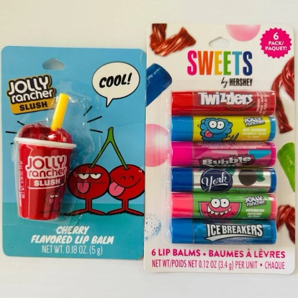Hershey Jolly Rancher Slush Cherry Lip Balm+ 6 Lip Balms - New Beauty | Color: Red