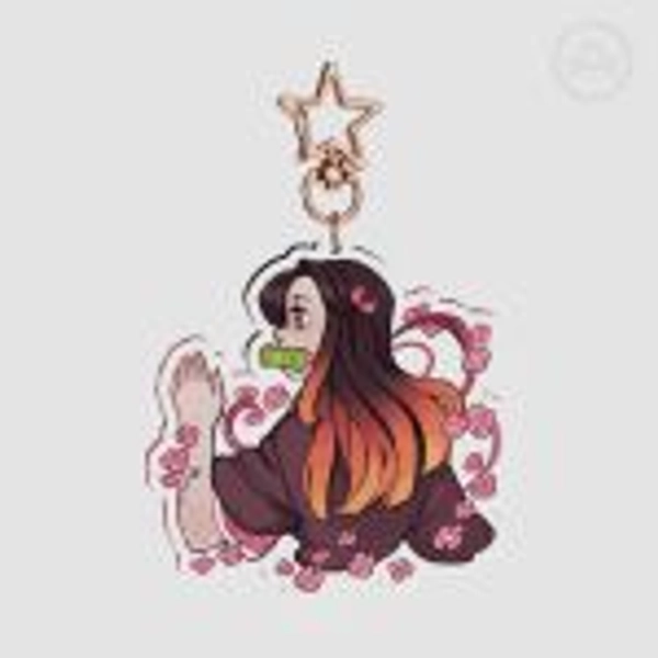 KNY Nezuko - 2.76" Clear Acrylic Keychain by ikimaru - ACGGOODS