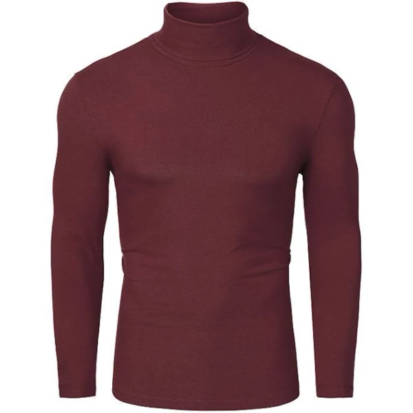 Lars Amadeus Men's Slim Fit Long Sleeve Turtleneck Sweater
