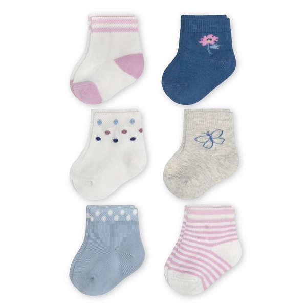 Carter's Child of Mine Baby Girl Floral Sock, 6-Pack