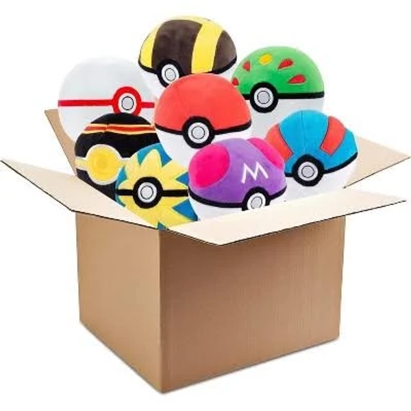 Pokemon 5" Pokeball Plush Mystery Blind Box 3-Pack
