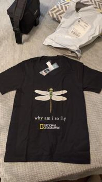 National Geographic with dragonfly graphic baby tee - TikTok Shop