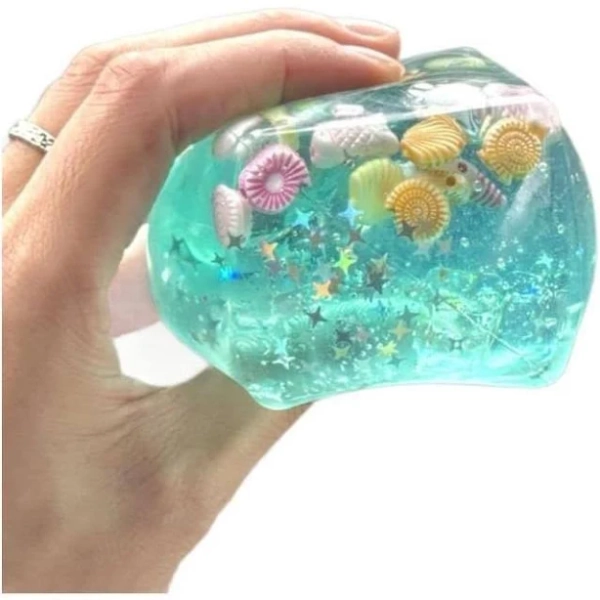 Stress Balls Fidget Toys, 2025 New Squeeze Ice Cube Marine Style Shells, Soft Slow Rise Stress Relief Toys for Adults Teenage Classroom Prizes