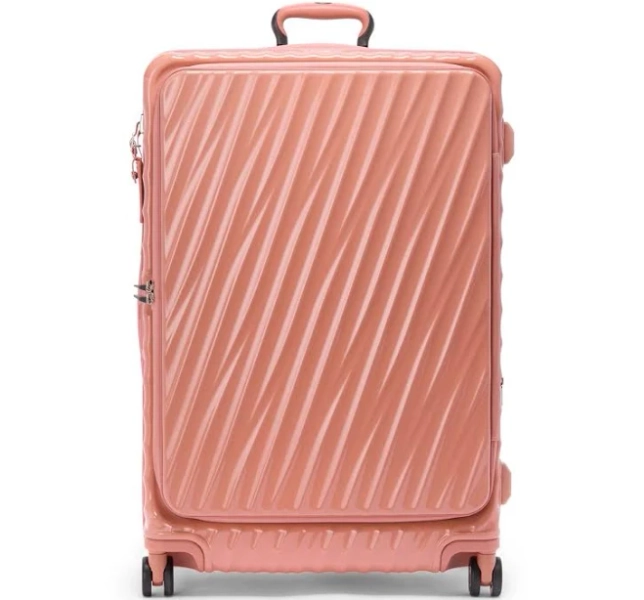 TUMI 19 Degree Front Access Expandable Checked Pink Clay