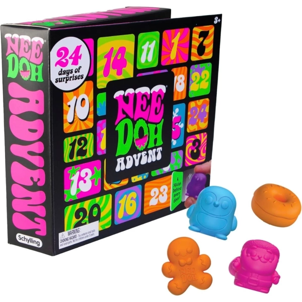 NeeDoh Squishmas Advent Calendar – 24 Mini Toys - NEEDOH Official Sensory Toys Website