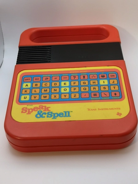 Vintage Speak &amp; Spell Texas Instruments 80s 1986 fully working 1986 retro ET