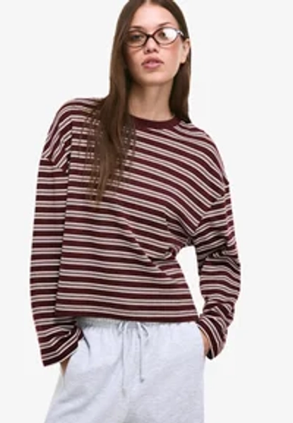 Langarmshirt - dark red