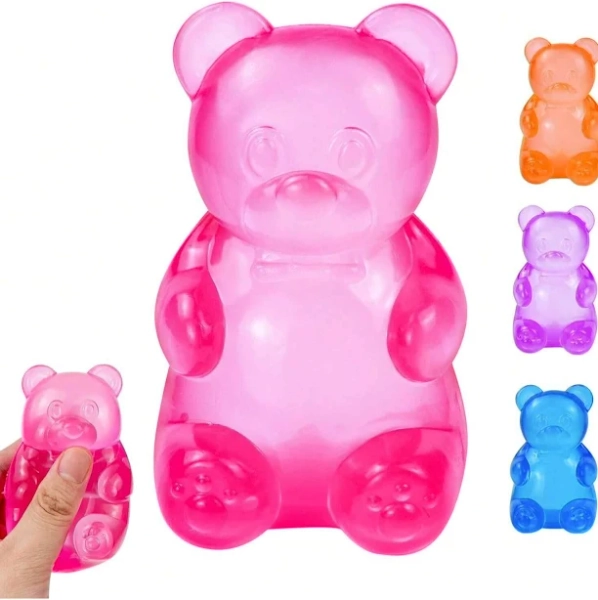 Stress Bear Taba Squishy Balls Gummy Bear Toy Taba Squishy Toys For Kids Stress Relief Squeeze Balls For Birthday Gifts Party - Ultra-Soft