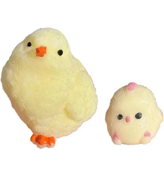 Squishy Cute Chick Squeeze Toy Super Soft Stress Relief Mochi Toy Cartoon Slow Rebound Decompression Fidget Toy for Friends Gift