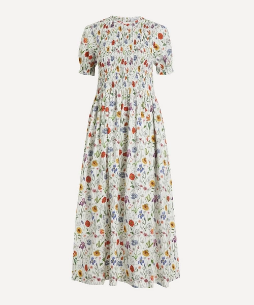 Meadow Muse Short-Sleeve Smock Dress