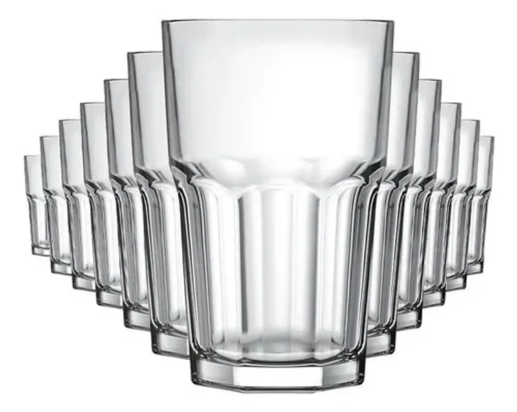 Jogo 12 Copo De Vidro Casual 360ml Class Home