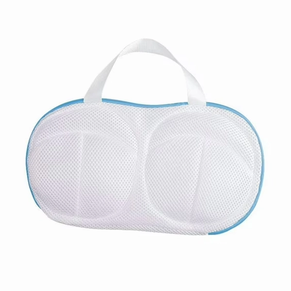 Bra Washing Bags for Laundry, Lingerie Bags for Washing Delicates, Bra Laundry Bag for Wash Machine, with Zippers and Handles, Fit Most Bras Sizes (1pcs-Blue)