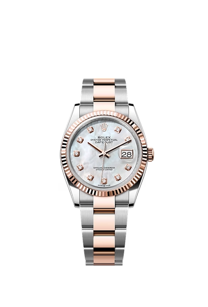 Montre Rolex Datejust 36 : acier Oystersteel et or Everose - m126231-0022