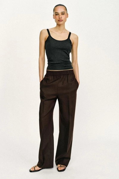 LINEN STRAIGHT LEG PANTS