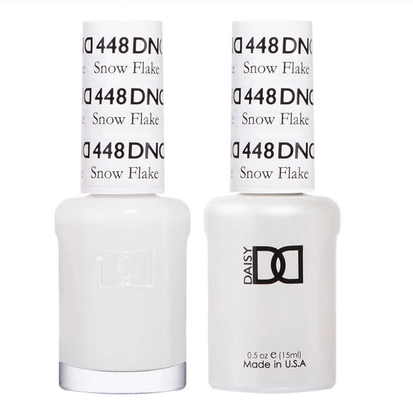 DND Nail Polish Gel &amp; Matching Lacquer Set Duo 448 Snow Flake