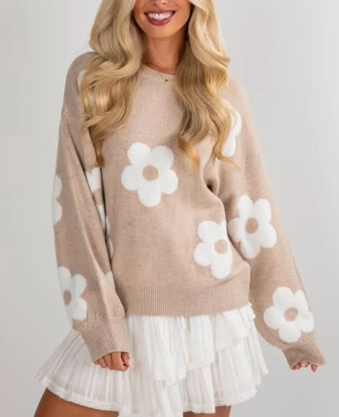 Women's Flower Sweater