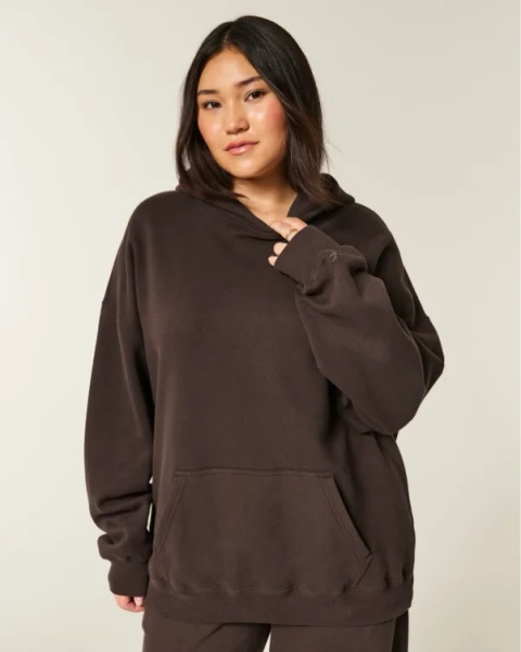 Oversized Hoodie - brown