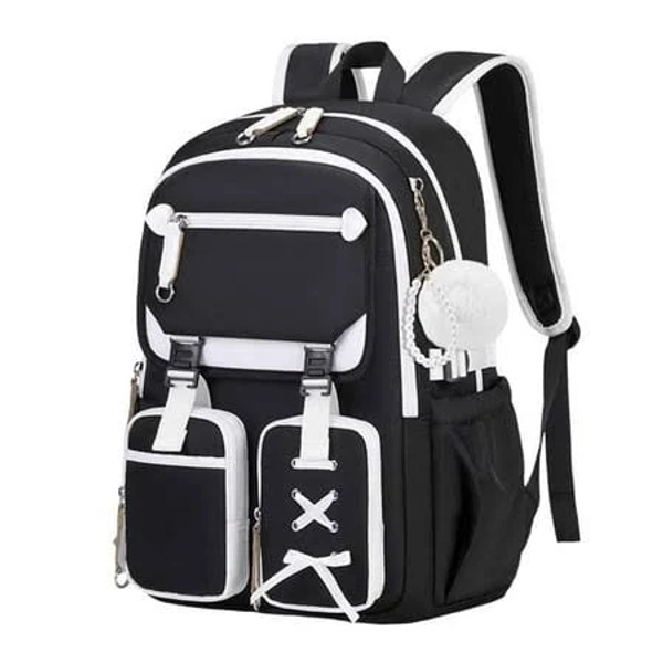 Backpacks for Kawaii Bookbag for Elementary Primary Middle High School Daypack, Size: 28, Black