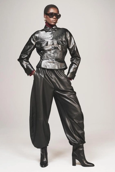PEPLUM FAUX LEATHER JACKET - THE ITEM ZARA WOMAN