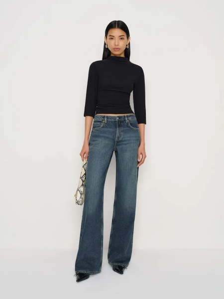 Cary Low Rise Slouchy Wide Leg Jeans