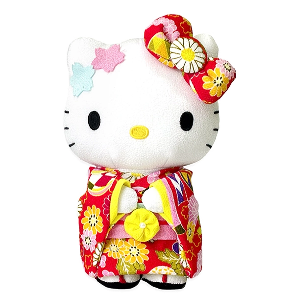 Buy Sanrio Hello Kitty Chirimen Crepe Kimono Deluxe Small Mascot at ARTBOX