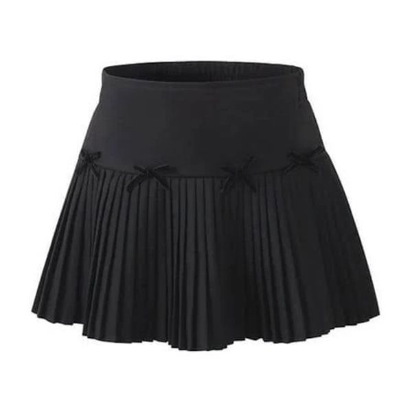 Cethrio Skirts for Girls 2025 A-line Elastic Waist Pleated Summer Mini Skirts with Liner