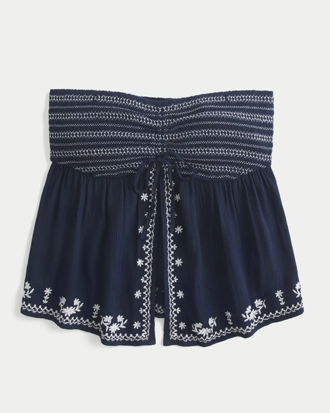 Easy Strapless Flyaway Babydoll Top