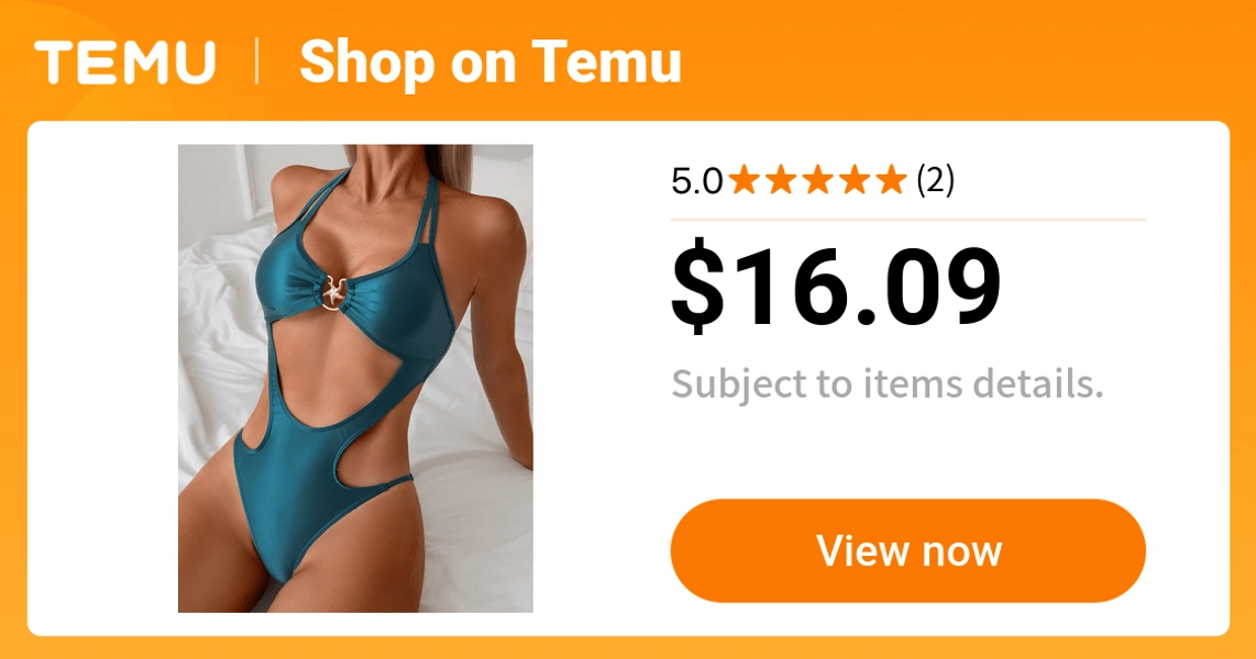     halter neck one piece swimsuit metal - Temu