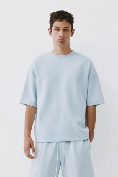 Kurzärmeliges Interlock-Sweatshirt