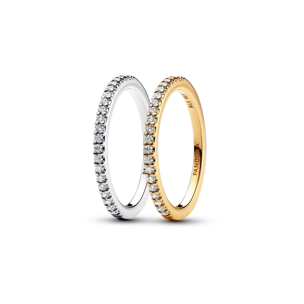 Classic Sparkling Band Ring Set