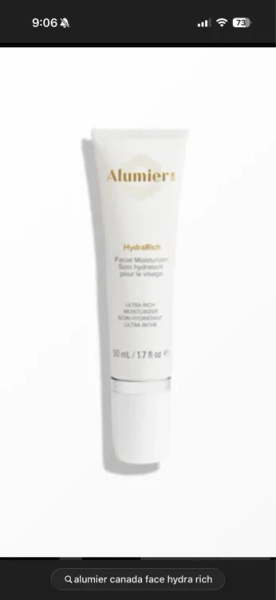 Alumier face cream Hydra rich