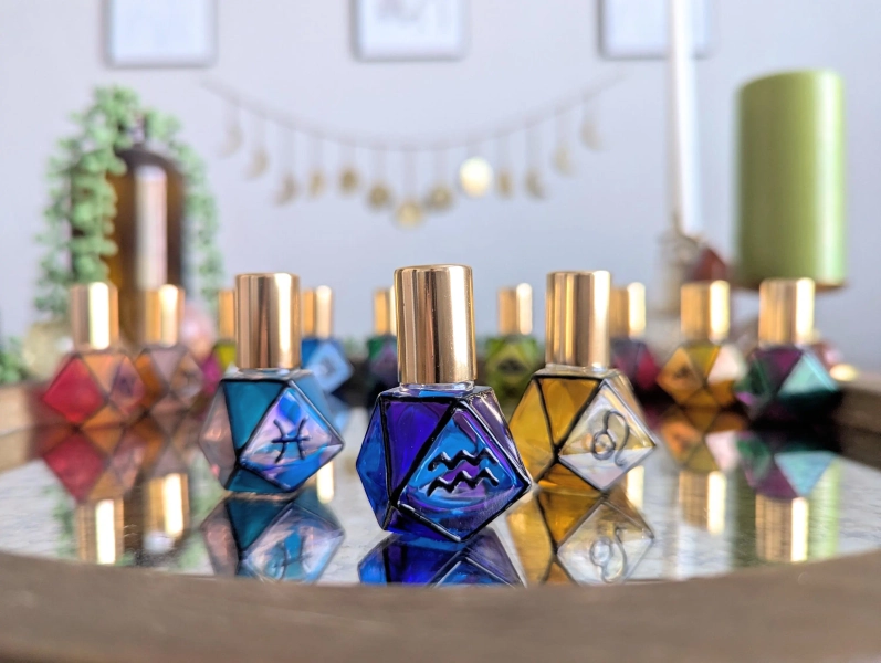 Mini Zodiac Perfume Bottles | Travel Size Perfume | Personalized Astrology Gift