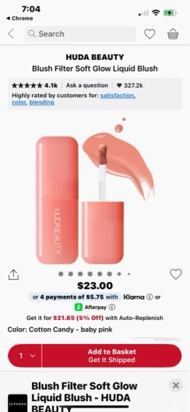 Blush Filter Soft Glow Liquid Blush - cotton candy