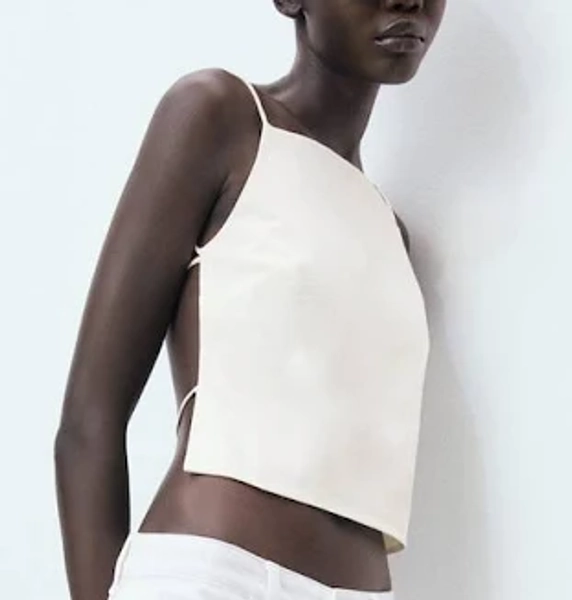 Mango Female Backless Strappy Top