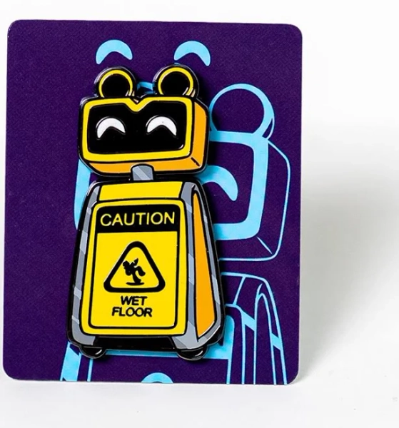Five Nights At Freddy's Wet Floor Sign Pin