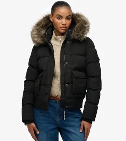 woman Superdry Everest Hooded Bomber Jacket