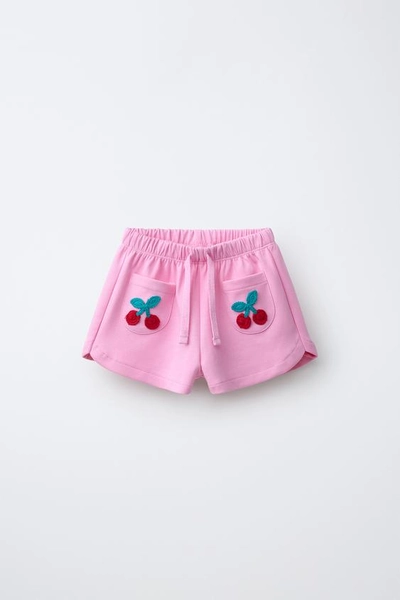 INTERLOCK FRUIT CROCHET SHORTS