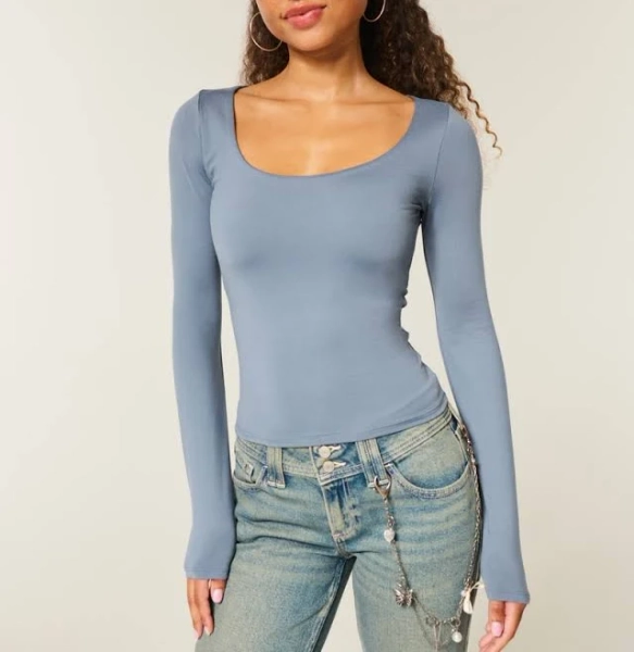 Hollister Women's Long-Sleeve Baby Tee