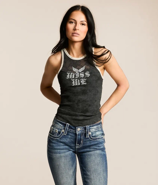 X-Small Black Lace Tank Top