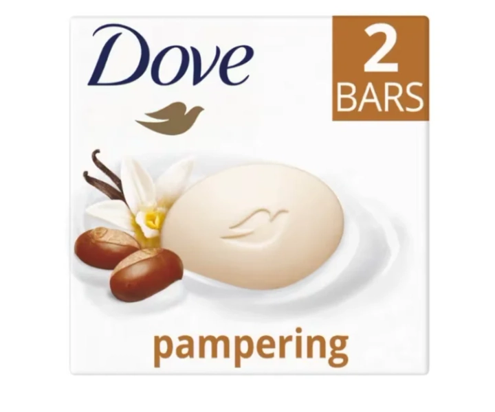 Dove Pampering Soap Shea Butter & Vanilla Beauty Bar 2x 90 g | Toiletries | Superdrug