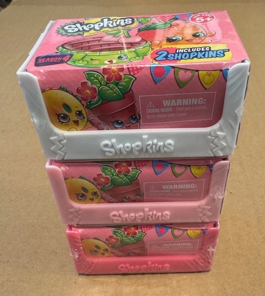 Shopkins Season 4 Blind Crate 2 Pack  Lot of 3 New Sealed Ships FREE in the USA