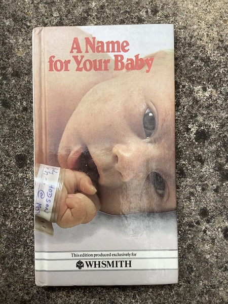 A NAME FOR YOUR BABY BOOK WHSMITH 1980’S