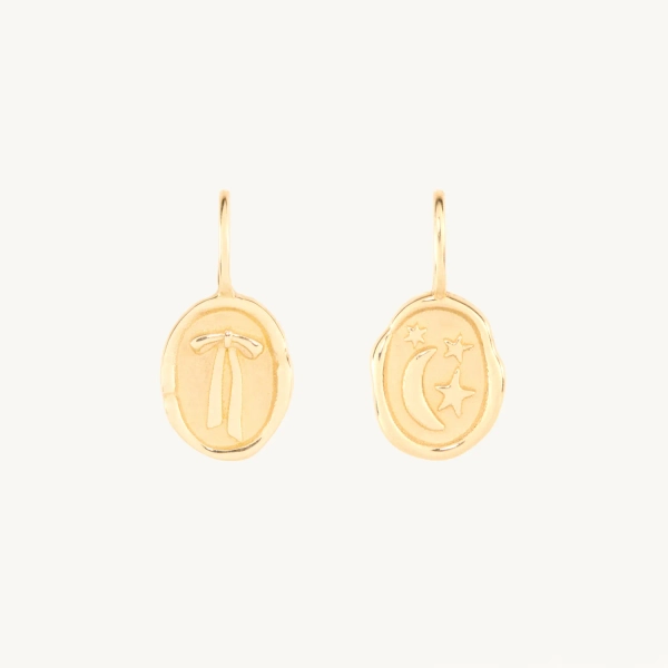Laufey Wax Seal Charm, Yellow Gold