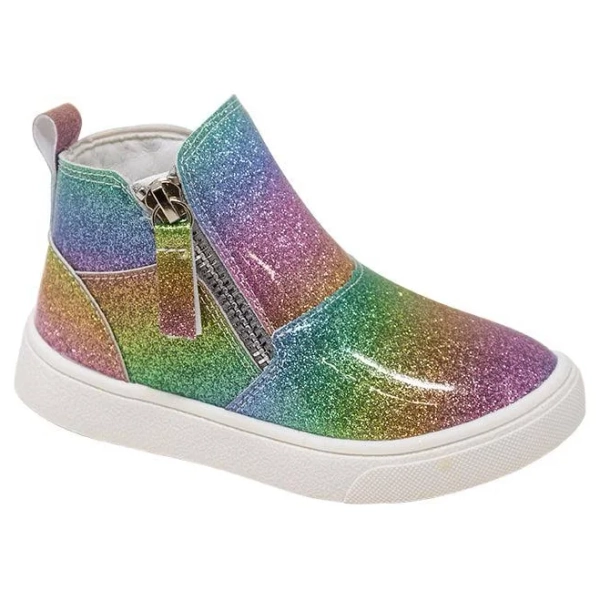 Rainbow Glitter Booties