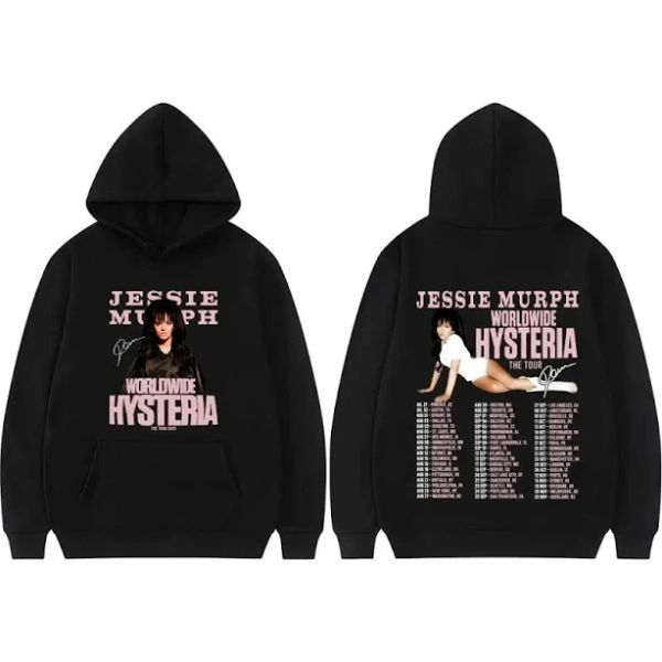 Jessie Murph Hysteria 2025 Tour Cotton Hoodie