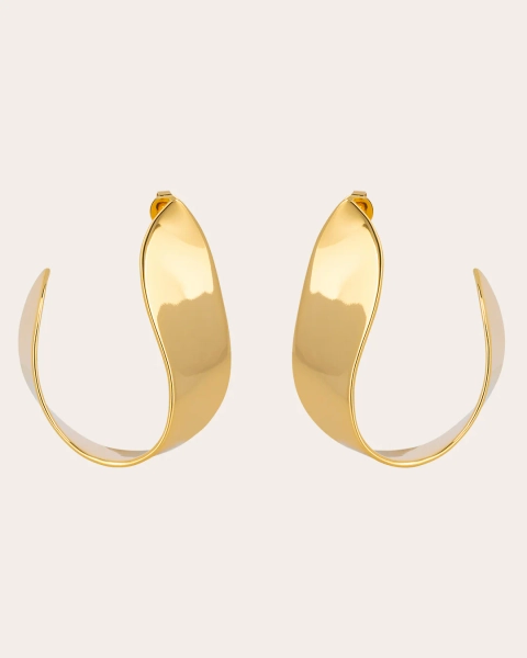 De Lunar oorbellen - gold plated